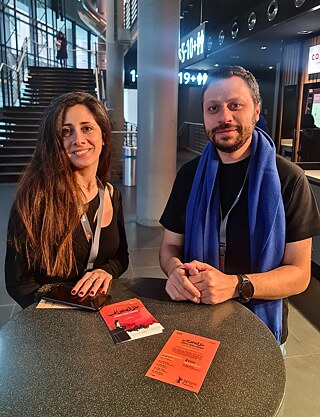 La réalisatrice Myriam El Hajj et le blogueur de la Berlinale Ahmed Shawky