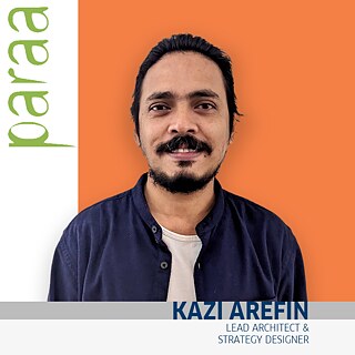 Kazi Arefin ist Mitbegründer von Paraa, er ist Architekt und Strategie-Designer. Er ist federführend bei der Gestaltung des Korail-Raums und beaufsichtigt die strategische und kreative Entwicklung des gesamten Projekts.