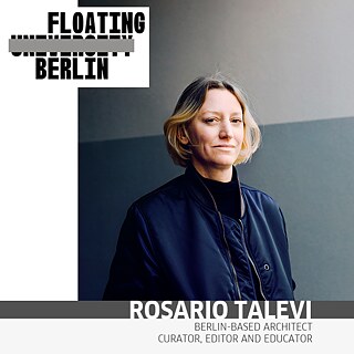 Rosario Talevi ist eine in Buenos Aires geborene und in Berlin lebende Architektin, Kuratorin, Redakteurin und Pädagogin, die sich für kritische räumliche Praxis, transformative Pädagogik und feministische Zukünfte interessiert. Seit 2014 manifestiert sich Rosarios interdisziplinäre Praxis durch die Arbeit verschiedener Gruppen wie Floating University (seit 2018), Soft Agency (2017-2023), raumlabor berlin (2016-2021). Sie lehrte und forschte zu Architektur und Design in Berlin (UdK, TUB), Hamburg (HFBK), Bozen (Unibz) und Buenos Aires (UBA). Im Jahr 2022 war Rosario Stipendiatin am Thomas Mann Haus in Los Angeles, Kalifornien. Alleinerziehende Mutter von Florentina Talevi (geboren 2003).