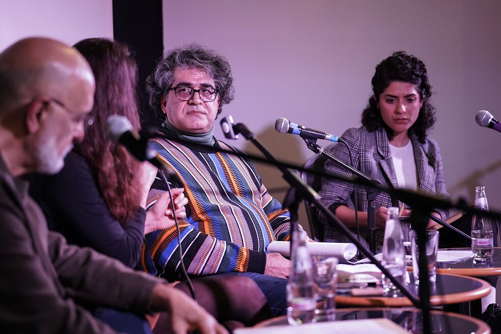 Reading "Where I die is my foreign: Poetry read by SAID" on 4 March 2023 with Tanasgol Sabbagh, Ali Abdollahi and Mahmoud Hosseini Zad, moderated by Maryam Aras