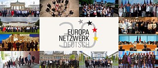 Bildercollage Teilnehmer*innen Europanetzwerk Deutsch