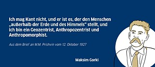 Maxim Gorkij über Immanuel Kant