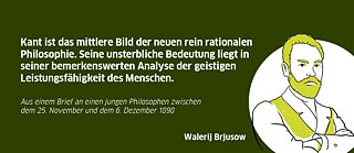 Walerij Brjusow über Immanuel Kant