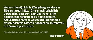 Fjodor Stepun über Immanuel Kant