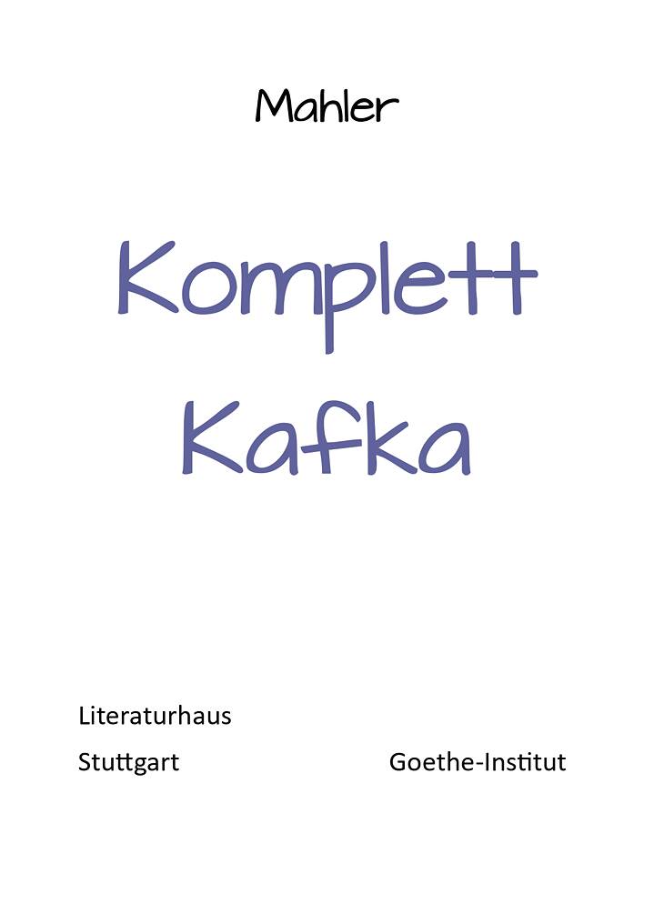Komplett Kafka Übersetzung