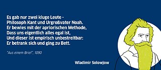 Wladimir Solovjow über Immanuel Kant