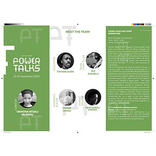 Power Talks Cape Town Promotional Material Brochure 2