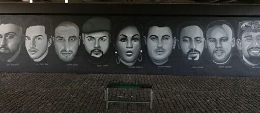 Wandgemälde der Opfer der Anschläge in Hanau