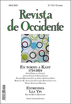 Cover der Revista de Occidente zu Kant 