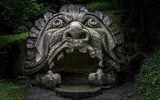 Face of Proteus in the Monster Park of Bomarzo 