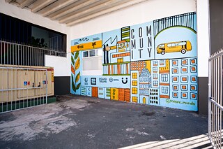 Meg Moore mural, mini photo essay, by Paulo Menezes