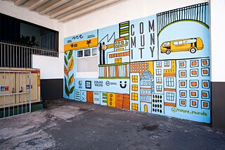 Meg Moore mural, mini photo essay, by Paulo Menezes