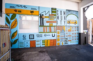 Meg Moore mural, mini photo essay, by Paulo Menezes