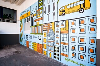 Meg Moore mural, mini photo essay, by Paulo Menezes