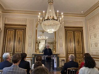 Laurent Cassagnau bei der Verleihung des Nerval-Goethe-Preis