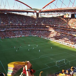 A soccer stadium