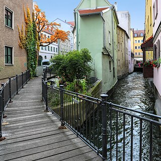 Venedig? Nein, Augsburg! Hier gibt es übrigens mehr Brücken als in der italienischen Gondelstadt.