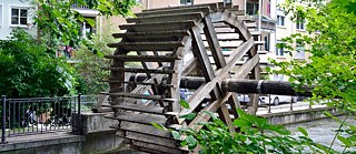 Impressive old water wheels can also still be admired in Augsburg.