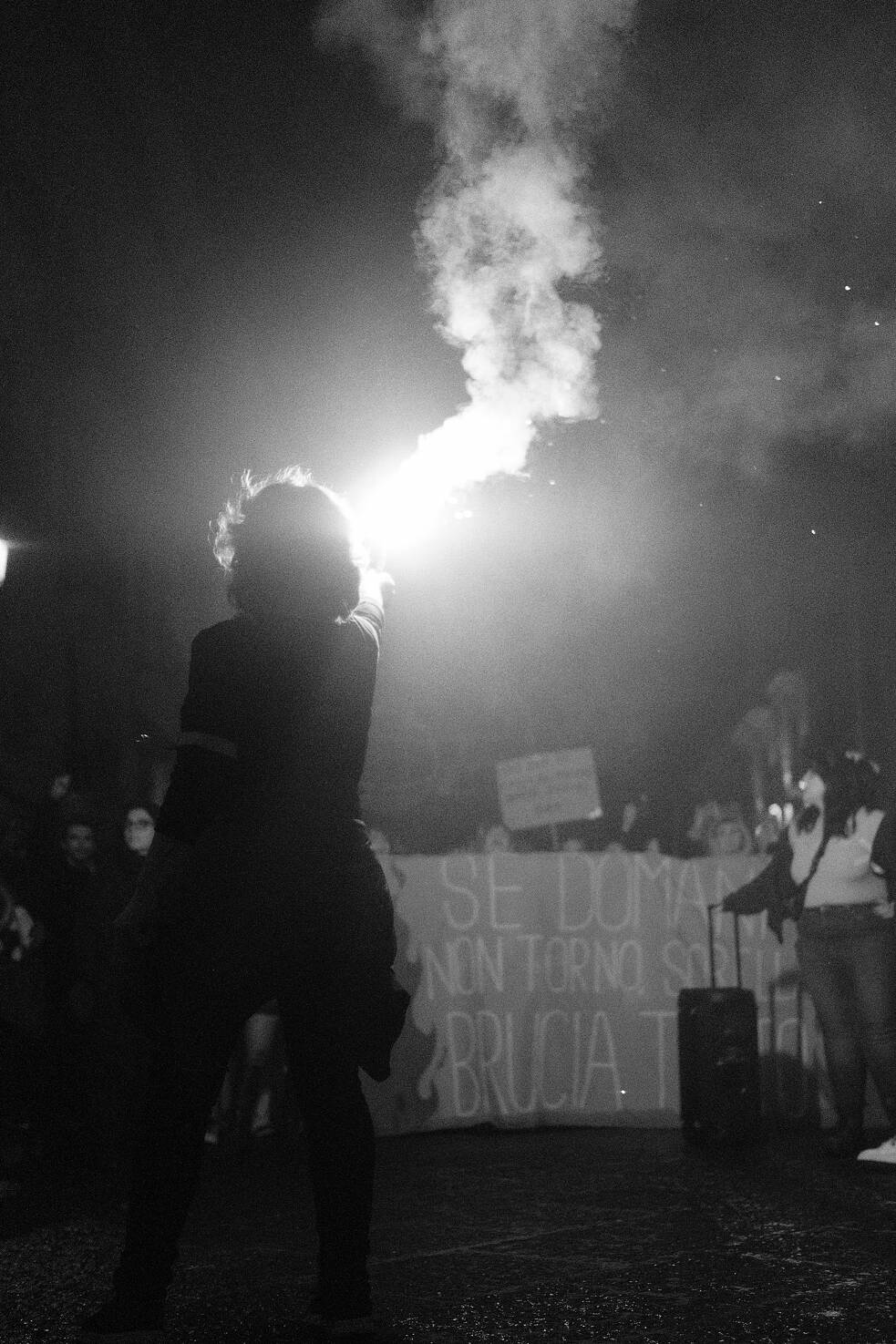 Demonstration nach dem Tod von Giulia, organisiert von der transfeministischen Organisation Non Una Di Meno (Nicht eine weniger)