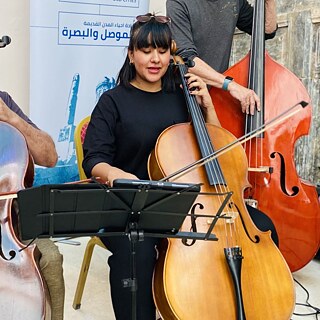 Zahraa Raad on the cello