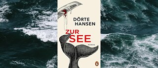 Book 'Zur See' on an oceanic background