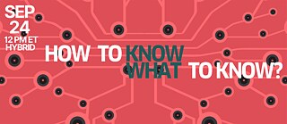 How to Know what to know  © @GAPP How to Know What to Know 