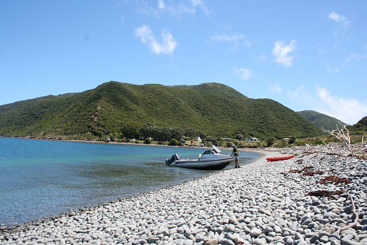 Ankunftsstelle im Norden der Insel