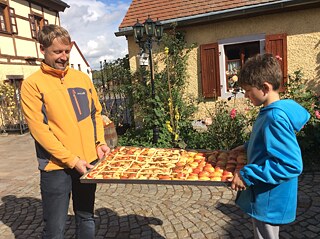 Backen mit selbstgeernteten Äpfeln