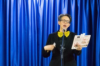 Hinemoana Baker at a reading