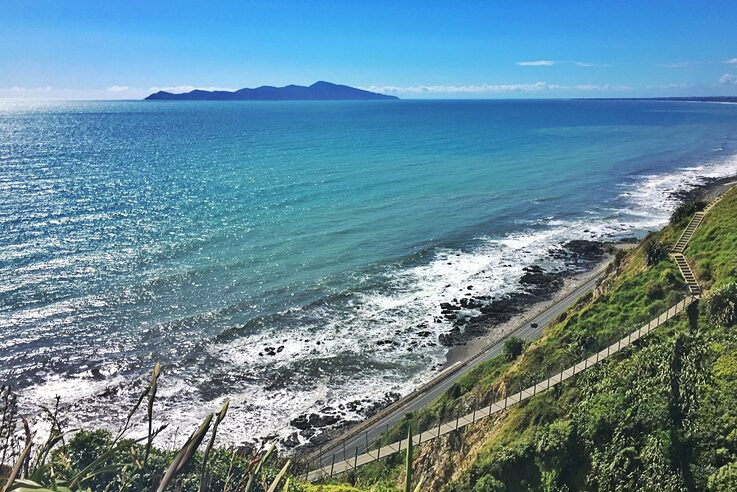 Blick auf Kapiti Island