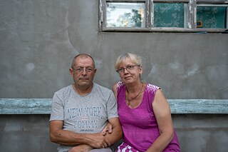 Ukrajinskí utečenci Larisa a Andrij z Odesy našli vo Volintire útočisko a pokoj. Svoj život v Moldavsku nazývajú „dlho očakávanou dovolenkou“.