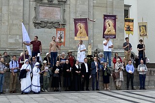 Antiprotest na kraji pochodu Pride