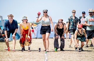 Young people play flunkyball