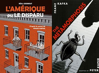 Réal Godbout: L’Amérique ou Le Disparu (© La Pastèque) | Peter Kuper: The Metamorphosis (© Peter Kuper)