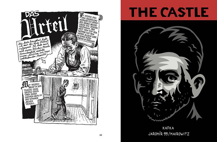 David Zane Mairowitz und Robert Crumb: Kafka (© Reprodukt Verlag) | David Zane Mairowitz et Jaromír 99 (Jaromír Švejdík) : The Castle (Le Château) (© SelfMadeHero)