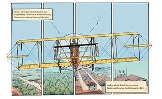 Moritz von Wolzogen: Die Aeroplane in Brescia | © Moritz von Wolzogen, Verlag Nathalia Laue