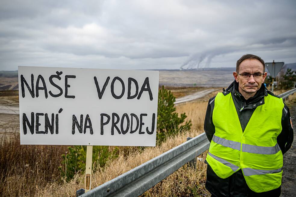 Protest gegen die Erweiterung des Kohlebergbaus Turów in Polen (15.1.2021)