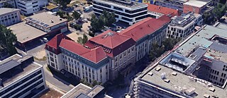 Heutige Ansicht des ehemaligen Gebäudes des König-Georg-Gymnasiums in Dresden.