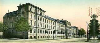 Historische Ansicht der Dresdner Pionierkaserne um 1900. 