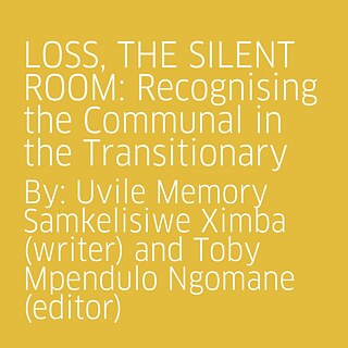 Power Talks Johannesburg: LOSS, THE SILENT ROOM: Recognising the Communal in the Transitionary