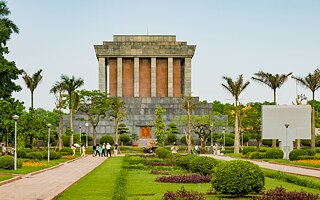 Das Ho-Chi-Minh-Mausoleum in der gleichnamigen Stadt