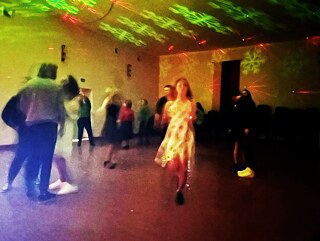 Disco in der Schule von Onuškis.