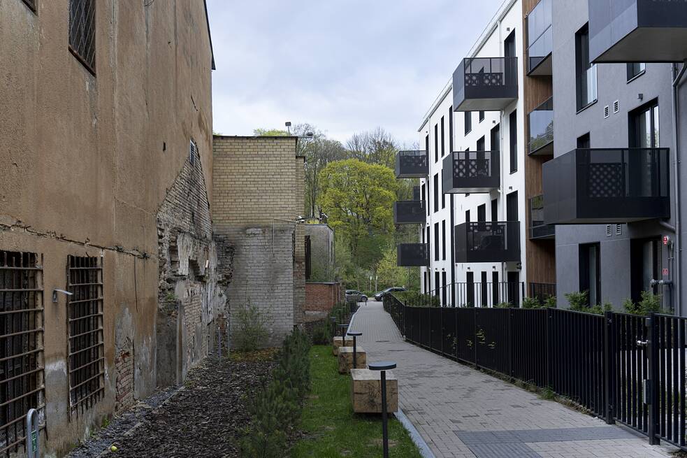 Der Stadtteil Paupys in Vilnius.