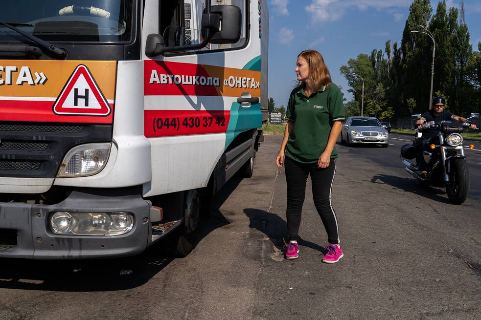 Olena, jedna z účastnic projektu z Bílé Cerkve. Sní o tom, že si po absolvování kurzu najde novou práci