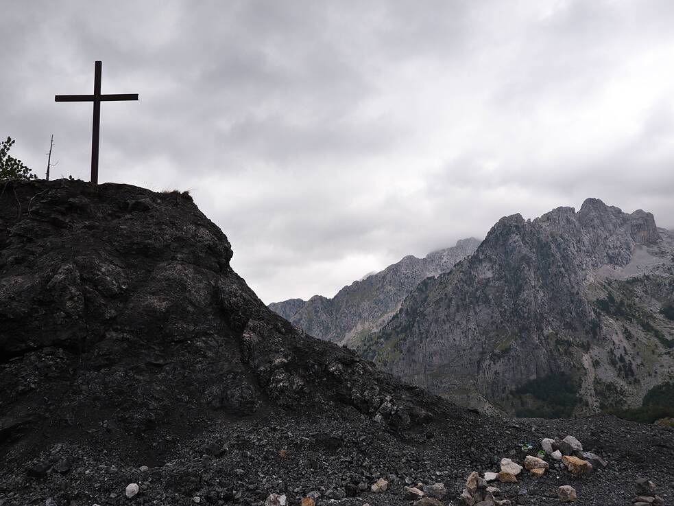 Die nordalbanischen Berge in der Umgebung des Dorfes Theth