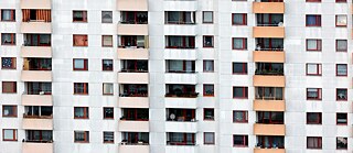 View of a high-rise building in Gropiusstadt in Berlin Gropiusstadt