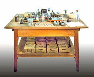 Experimental setup nuclear fission