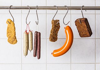 Vegan and vegetarian sausages