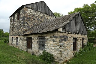 Altes Mühlengebäude in Gomareti