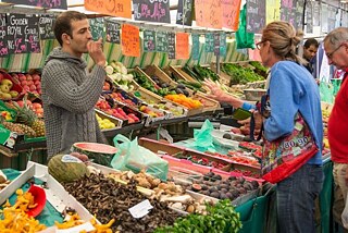 Bio-Lebensmittel vom Markt 